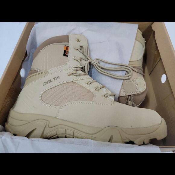 US Mens Military Tactical Work Boots Hiking Motorcycle Combat Army Boots Size 11 - Picture 7 of 8